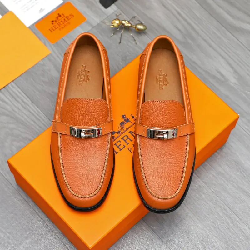 hermes cuir chaussures pour homme s_1255a301